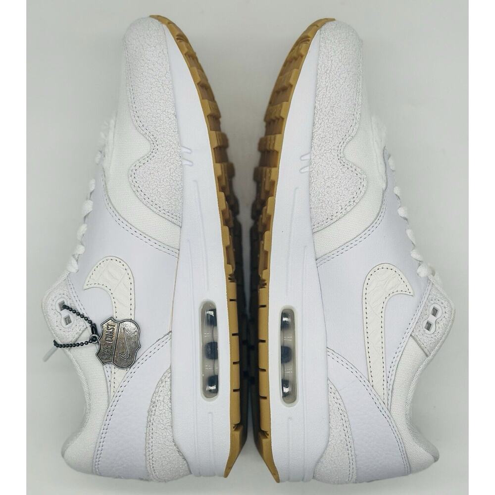 NEW Nike Air Max 1 PRM ‘The Bay’ White University Red FJ4451-100 Men’s Sz Multi - Picture 6 of 7